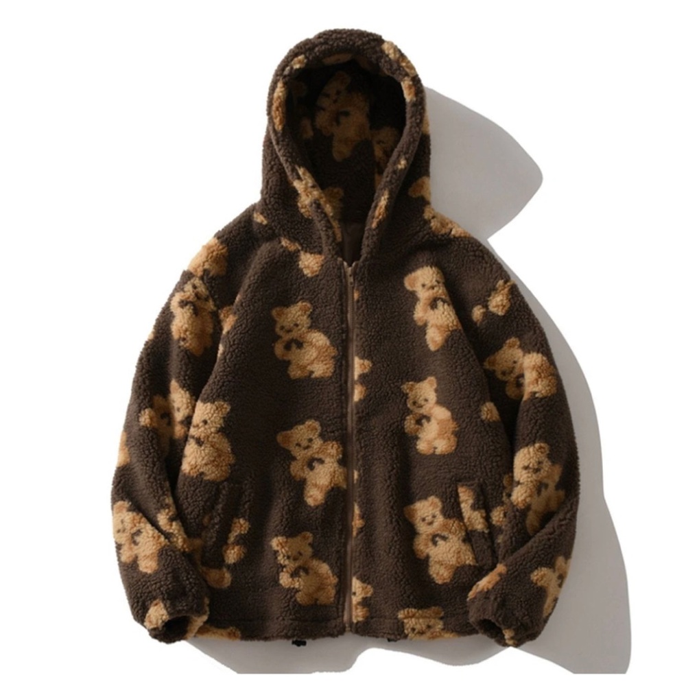 Aelfric Eden teddy bear print jacket